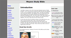 Desktop Screenshot of meyersstudybible.org